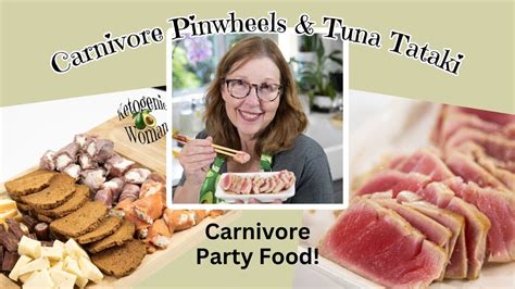 Carnivore Party Tray With Pinwheels And Tuna Tataki Carnivore