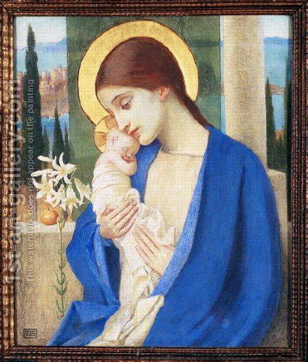 Madonna And Child C1905 Madonna Child Art Painting