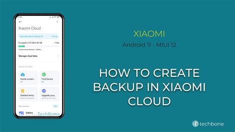 How To Create Backup In Xiaomi Cloud Xiaomi Android 11 MIUI 12