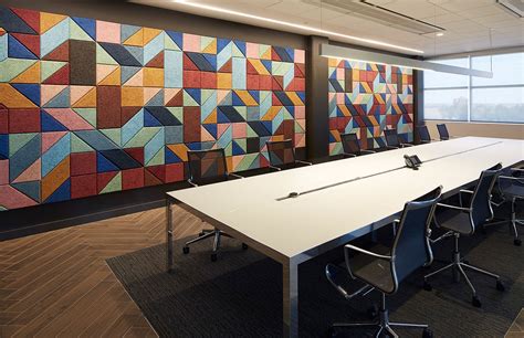 BAUX Acoustic Tile Design In A Soundproofed Meeting Room In Calgary In