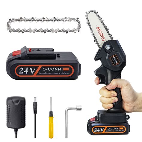 Buy Mini Chainsaw O Conn 4 Inch Cordless Chainsaw 24v Battery Powered W 20ah Battery And