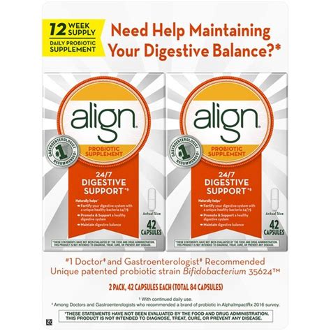 Align Probiotics Probiotic Supplement For Daily Digestive Health