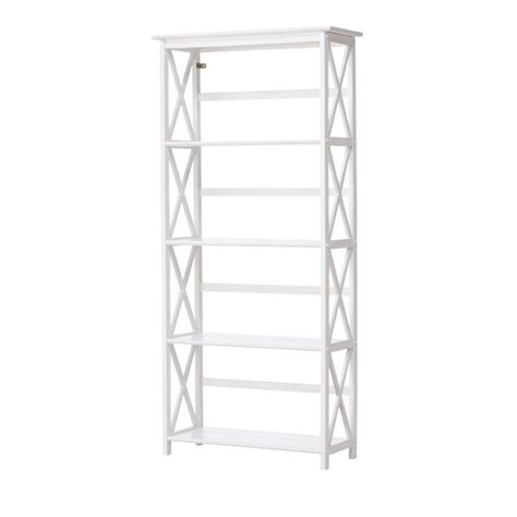 Casual Home Montego White Open Bookcase 324 51 The Home Depot Open