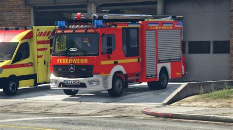 Mercedes Atego Feuerwehr Bf Dresden Hlf Els Paintjob Gta Mods