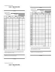 CSC Form 48 Daily Time Record DTR Doc Civil Service Form No 48 DAILY