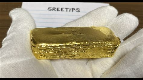 Refining 47000 Pure Gold Bar At Home Pt5 Youtube