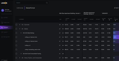 Lemos Qto Software Construction Estimate Partner Real Time Quantity