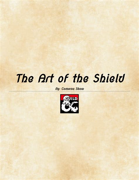 The Art of the Shield - Dungeon Masters Guild | Dungeon Masters Guild