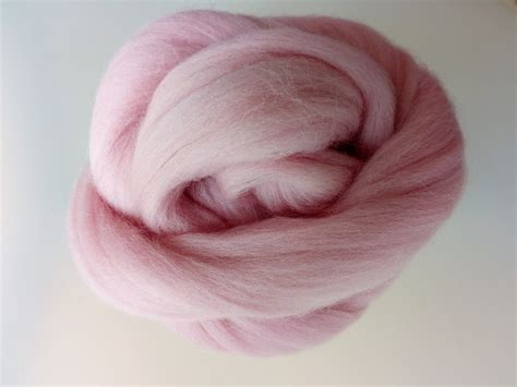 Light Pink Merino Roving Wool Top Giant Super Bulky Yarn Rolls