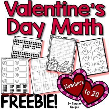 Valentine S Day Math Numbers To 20 Counting Tracing And Recognition