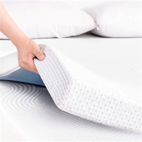 Toyabr 2 Inch Mattress Topper Gel Infused Memory Foam Bed Pad With Ventilated Design