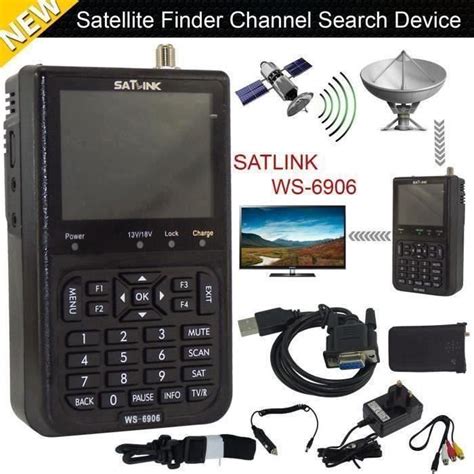 Satlink Ws Dvb S Fta Donn Es Satellite Signal Meter Finder