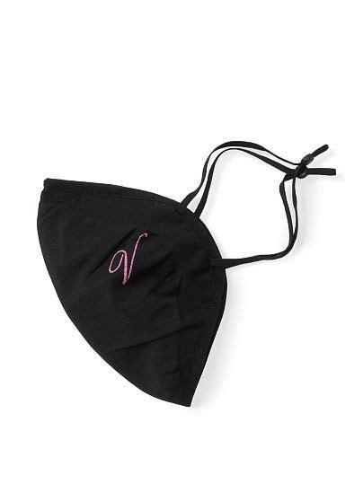 Victorias Secret Victorias Secret New Reusable Logo Face Mask Black Offmodelfront 1 Of 3