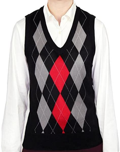 Ladies Argyle Sweater Vest Etsy Sweater Vest Argyle Sweater