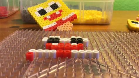 How To Make A Perler Bead Spongebob Popsicle Youtube