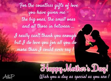 To My Beloved Mom On Mothers Day Free Happy Mothers Day Ecards 123