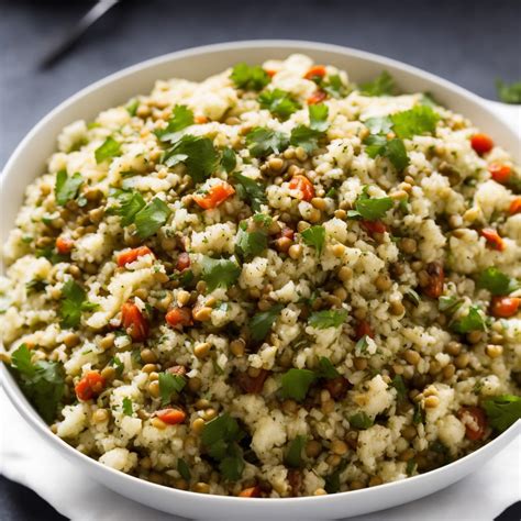 Cauliflower Rice Lentil Salad Recipe Recipes Net