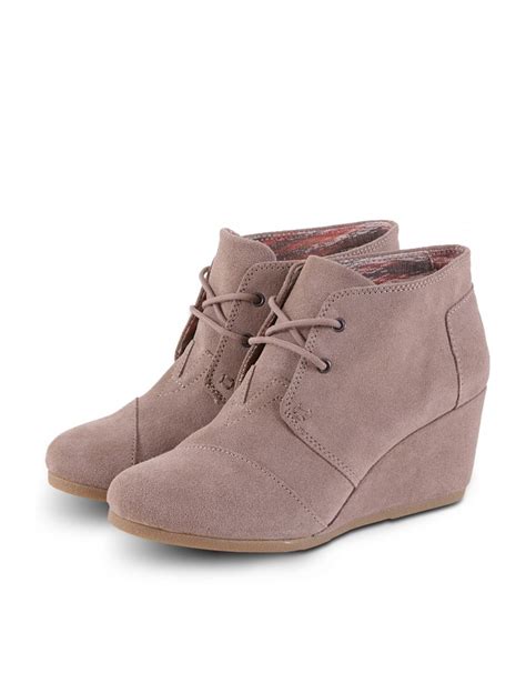 Toms Taupe Suede Wm Dswdg Boot