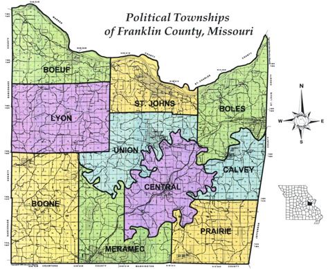 Political Townships of Franklin County, MO – Four Rivers Genealogical ...