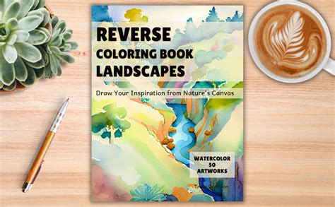 Amazon Reverse Coloring Book Landscapes Draw Your Inspiration