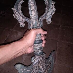 Axe Vajra Dorje Bronze Brass Statue 15 Hindu God Weapon Etsy