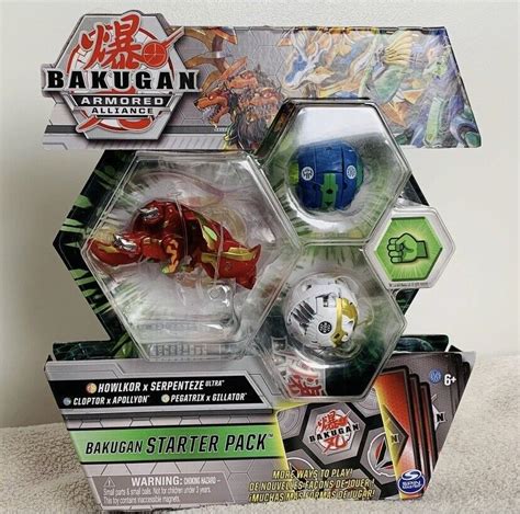 Bakugan Armored Alliance Howlkor X Serpenteze Ultra Bakugan Starter