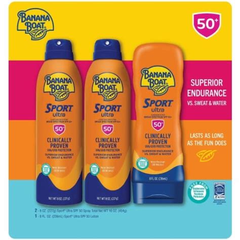 Banana Boat Sport Ultra Performance Sunscreen Pack Broad Spectrum SPF