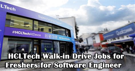 Hcltech Walk In Drive Jobs For Freshers 2024 For Software Engineer