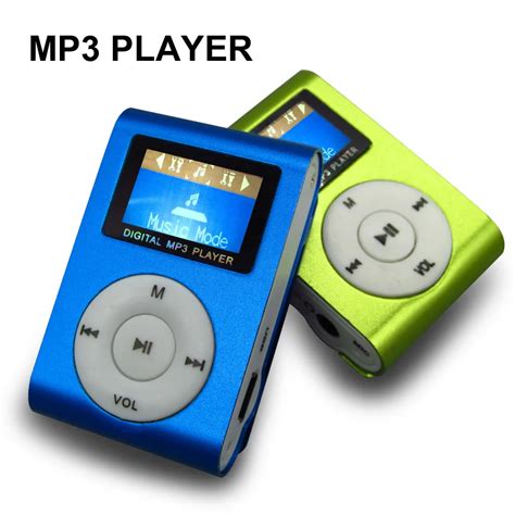 Sport Mp3 Player With Lcd Screenmetal Mini Clip Metal Multicolor