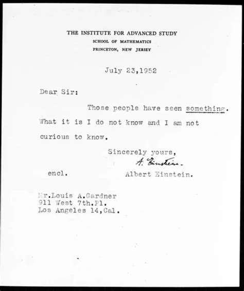 Einsteins Fascinating Letter On The Ufo Phenomenon A Closer Look