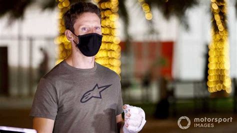 Romain Grosjean makes emotional return to Bahrain F1 paddock