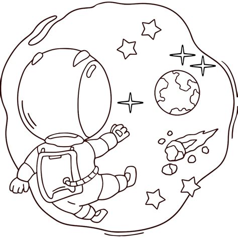Space Coloring Pages Printable Kids Drawing Hub
