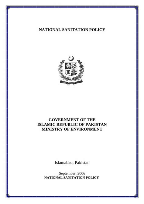 PDF GOVERNMENT OF THE ISLAMIC REPUBLIC OF PAKISTAN MINISTRY Epd