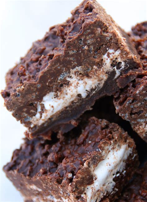 Marshmallow Cream Crunch Brownies – Eat More Chocolate Eat More Chocolate