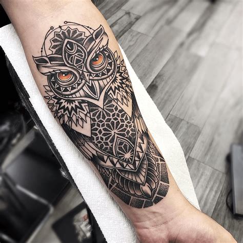 Aggregate More Than 77 Geometric Owl Tattoo Super Hot In Cdgdbentre