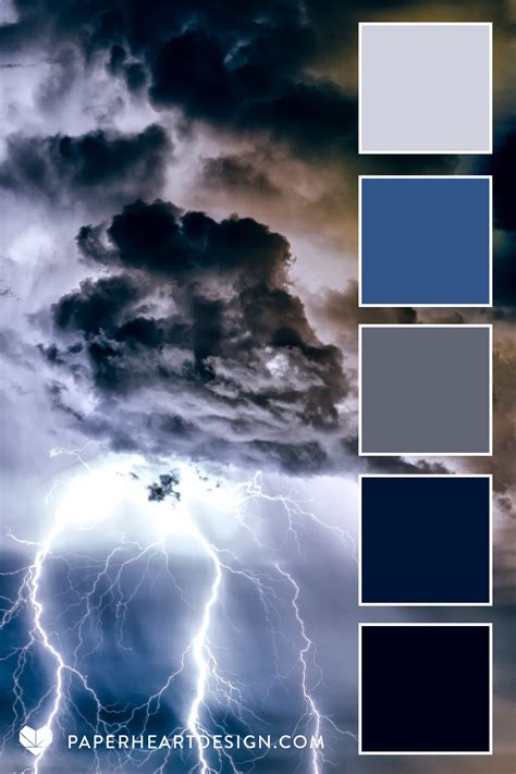Color Palette: Thunderstruck — Paper Heart Design Co.