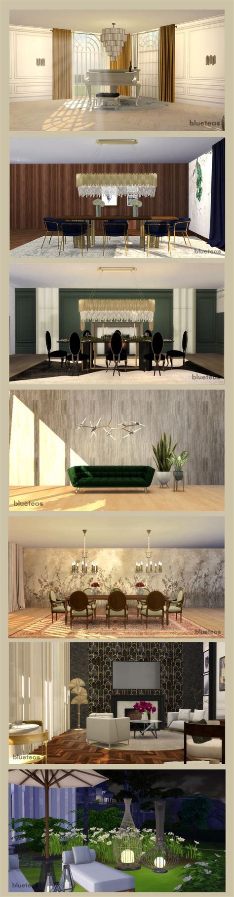 Get More From BlueTeas On Patreon Sims 4 Lighting House Styles