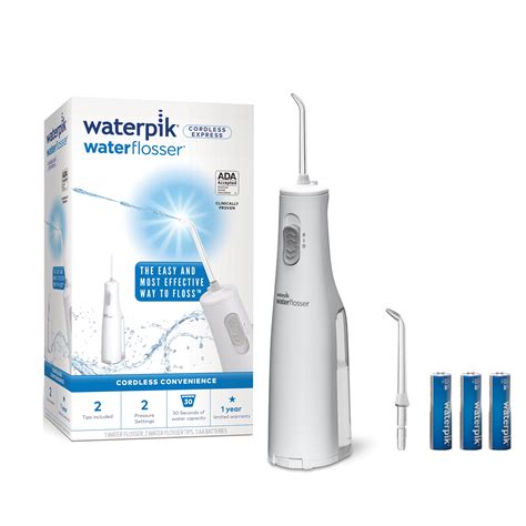 Waterpik Cordless Express Portable Water Flosser Oral Irrigator, WF-02 ...