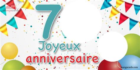 Anniversaire 7 Ans Montage Photo Pixiz