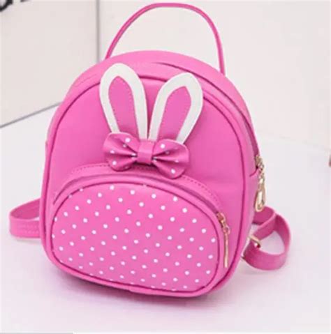 1 peça Mini Pequena Mochila Para Adolescente Meninas Coelho Bonito