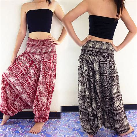 Women New Fashion Ladies Comfy Beach Baggy Boho Wide Leg Pants Hippie