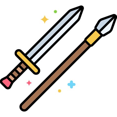 Icono De Hierro Flaticons Lineal Color