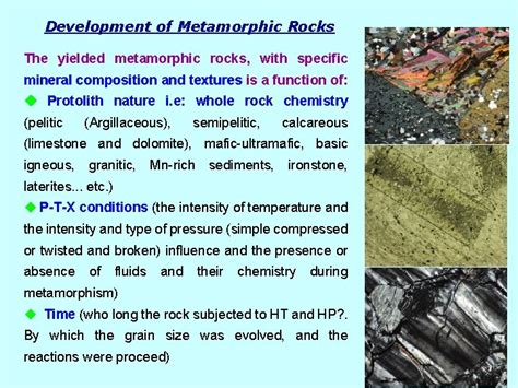 Lecture Four Metamorphic Reactions And Protoliths Of Metamorphic