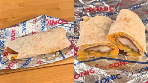 Sonic Hickory Bbq And Cheesy Baja Crispy Tender Wraps Review One Is