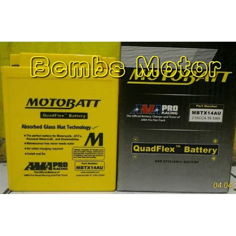 Jual Aki Motobatt Mbtx14au Royal Enfield Bembs Motor Shopee Indonesia