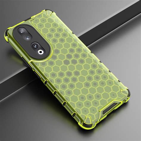 For Honor Shockproof Honeycomb Phone Case Green Alexnld