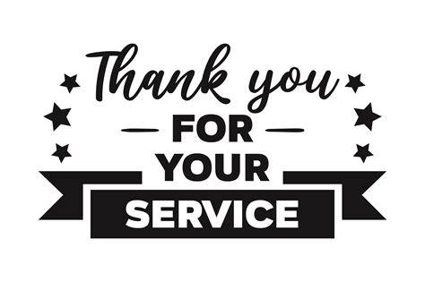 Thank You For Your Service Svg Cut File By Creative Fabrica Crafts