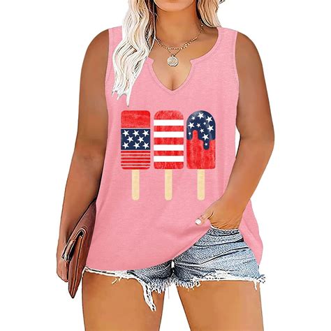 Aboser American Flag Shirts For Women Th Of July Tank Tops Summer