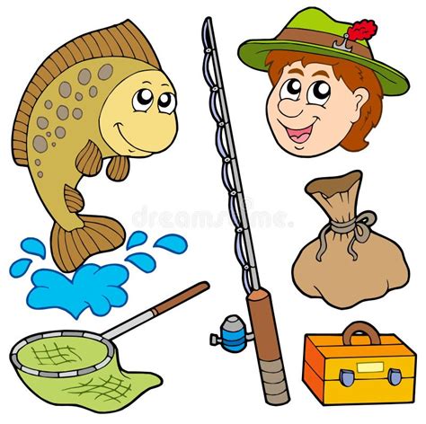 Fisherman Cartoon Clipart Gallon