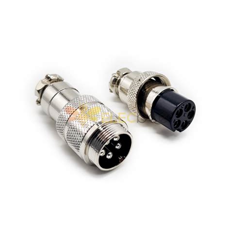 GX20 Aviation Connector Male And Female One Pair 5pin StraightButt